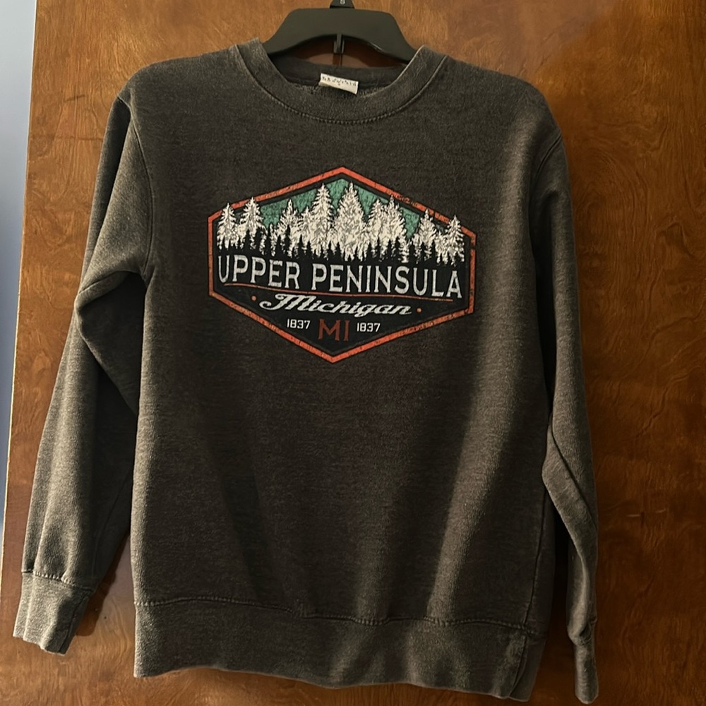 Upper peninsula crewneck sweater